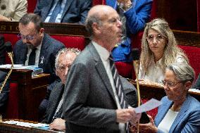 Questions to the government at the French National Assembly - Paris