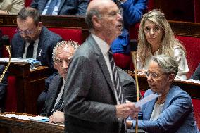 Questions to the government at the French National Assembly - Paris