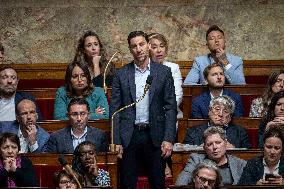 Questions to the government at the French National Assembly - Paris