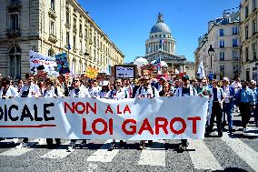 Protest Against Garot Law on Medical Deserts - Paris