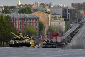 Moscow Parade Rehearsal - Russia