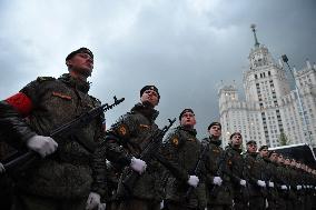 Moscow Parade Rehearsal - Russia