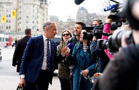 Mark Carney Arrives at The Office of The Prime Minister - Ottawa