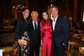 Emanuele Filiberto of Savoy and Adriana Abascal at Concert for Peace of Omar Harfouch - Rome