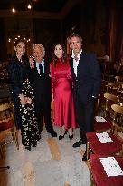 Emanuele Filiberto of Savoy and Adriana Abascal at Concert for Peace of Omar Harfouch - Rome