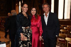 Emanuele Filiberto of Savoy and Adriana Abascal at Concert for Peace of Omar Harfouch - Rome