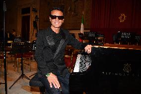 Emanuele Filiberto of Savoy and Adriana Abascal at Concert for Peace of Omar Harfouch - Rome