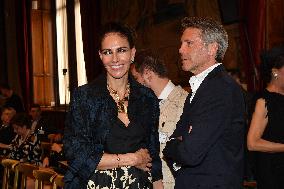 Emanuele Filiberto of Savoy and Adriana Abascal at Concert for Peace of Omar Harfouch - Rome