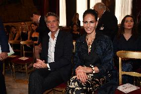 Emanuele Filiberto of Savoy and Adriana Abascal at Concert for Peace of Omar Harfouch - Rome