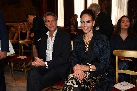 Emanuele Filiberto of Savoy and Adriana Abascal at Concert for Peace of Omar Harfouch - Rome