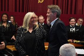 Emanuele Filiberto of Savoy and Adriana Abascal at Concert for Peace of Omar Harfouch - Rome