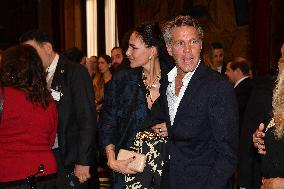 Emanuele Filiberto of Savoy and Adriana Abascal at Concert for Peace of Omar Harfouch - Rome