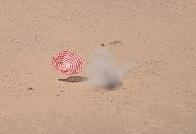 Shenzhou 19 Return Capsule Touches Down On Earth - China