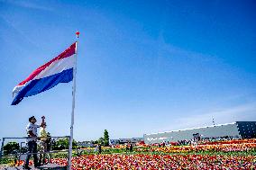 Tourists Visit Tulip Fields - Netherlands