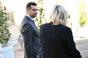 PM Meets Jordan Bardella and Marine Le Pen - Paris