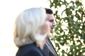 PM Meets Jordan Bardella and Marine Le Pen - Paris