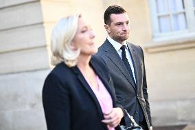 PM Meets Jordan Bardella and Marine Le Pen - Paris