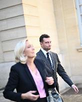 PM Meets Jordan Bardella and Marine Le Pen - Paris