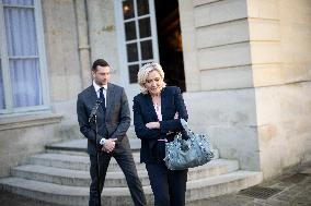 PM Meets Jordan Bardella and Marine Le Pen - Paris