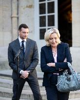 PM Meets Jordan Bardella and Marine Le Pen - Paris