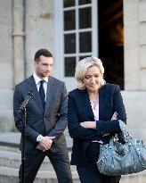 PM Meets Jordan Bardella and Marine Le Pen - Paris
