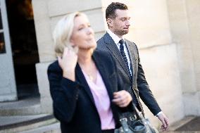 PM Meets Jordan Bardella and Marine Le Pen - Paris