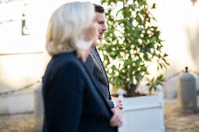 PM Meets Jordan Bardella and Marine Le Pen - Paris