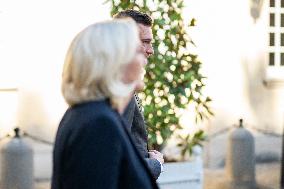 PM Meets Jordan Bardella and Marine Le Pen - Paris