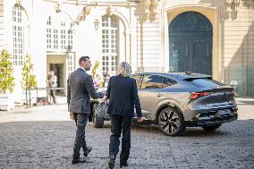 PM Meets Jordan Bardella and Marine Le Pen - Paris