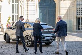 PM Meets Jordan Bardella and Marine Le Pen - Paris
