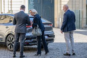 PM Meets Jordan Bardella and Marine Le Pen - Paris