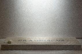 The Writing Franciscus On The Tomb Of Francis - Rome