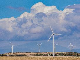 Wind Farm In  Zaragoza - Spain