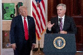 U.S. President Donald Trump Gives Remarks on Investing in America