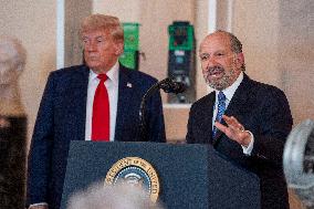 U.S. President Donald Trump Gives Remarks on Investing in America