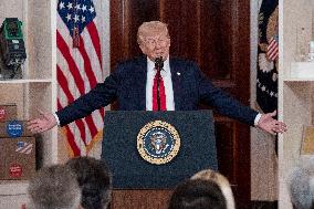 U.S. President Donald Trump Gives Remarks on Investing in America