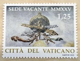 Vatican's "sede vacante" postage stamps