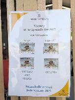 Vatican's "sede vacante" postage stamps