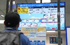 Snake disrupts shinkansen services