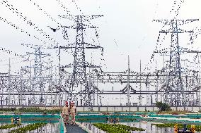 World First AC/DC Combined UHV Transmission Line at Taizhou Station in Taizhou