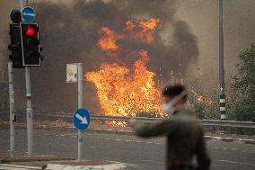 Wildfires Rage Outside Jerusalem - Israel