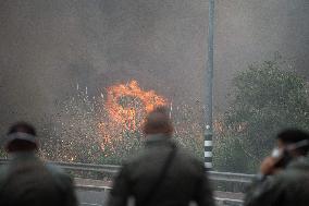 Wildfires Rage Outside Jerusalem - Israel