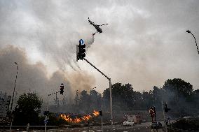 Wildfires Rage Outside Jerusalem - Israel