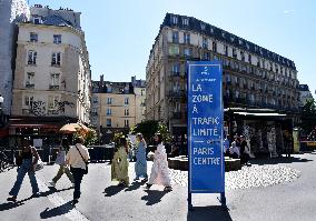 Illustration Limited Traffic Zone - Paris