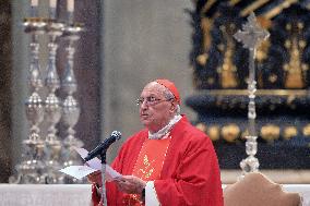 Mass On Fifth Days of Mourning for Late Pope Francis - Vatican