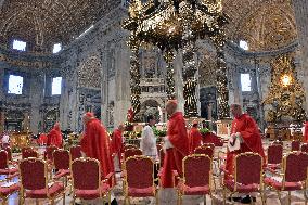 Mass On Fifth Days of Mourning for Late Pope Francis - Vatican