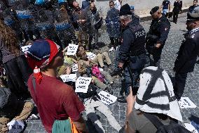 Extinction Rebellion Activists At Ministry of Justice - Rome