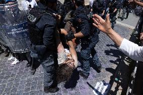 Extinction Rebellion Activists At Ministry of Justice - Rome
