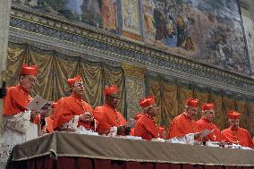 File - Conclave at the Vatican