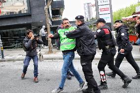 Police Arrest Demonstrators Of May Day March - Istanbul